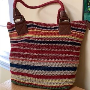 The Sak Woven Multicolor Stripe Shoulder Bag
